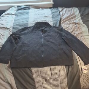 Men's Gray Zip-Up Jacket